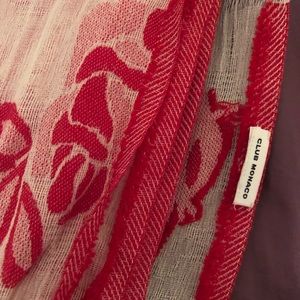 Beautiful club Monaco red scarf/wrap